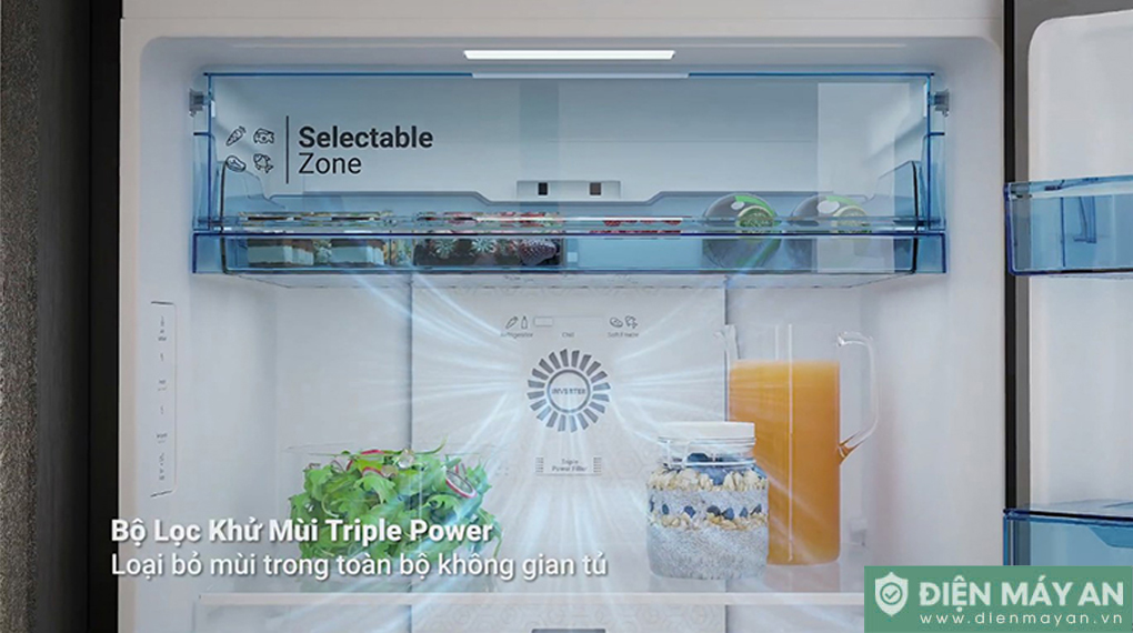 Tủ Lạnh Hitachi Inverter 374 Lít HRTN6408SAGMGVN